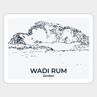 Wadi Rum - Jordan Magnet